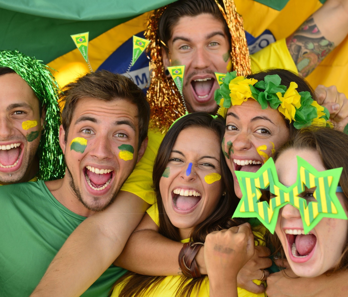 Sfondi Brazil FIFA Football Fans 1200x1024