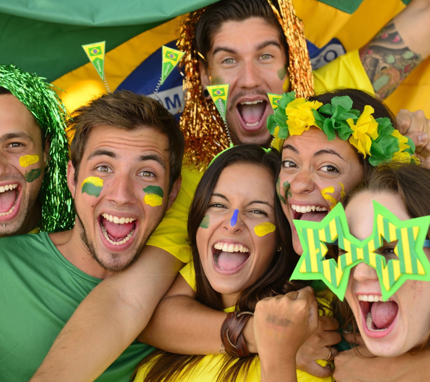 Sfondi Brazil FIFA Football Fans 1440x1280