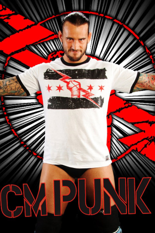 Das WWE CM Punk Wallpaper 320x480