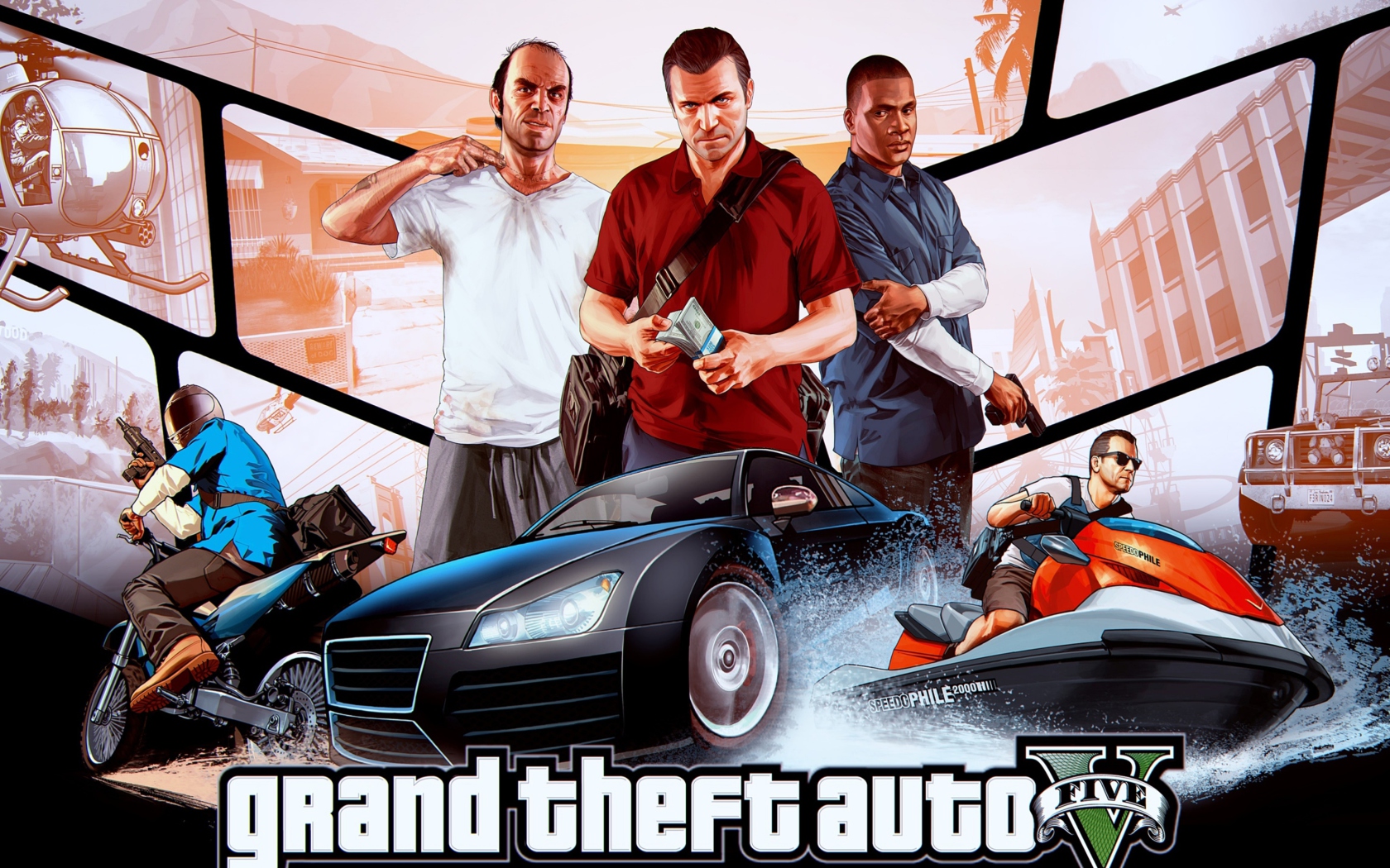 Das GTA Five Wallpaper 1680x1050