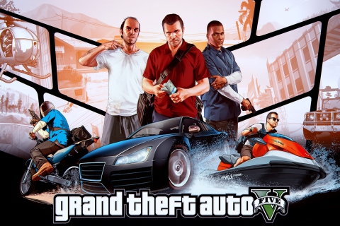 Sfondi GTA Five 480x320