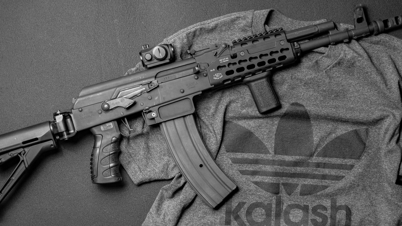 Ak 47 Kalashnikov wallpaper 1366x768