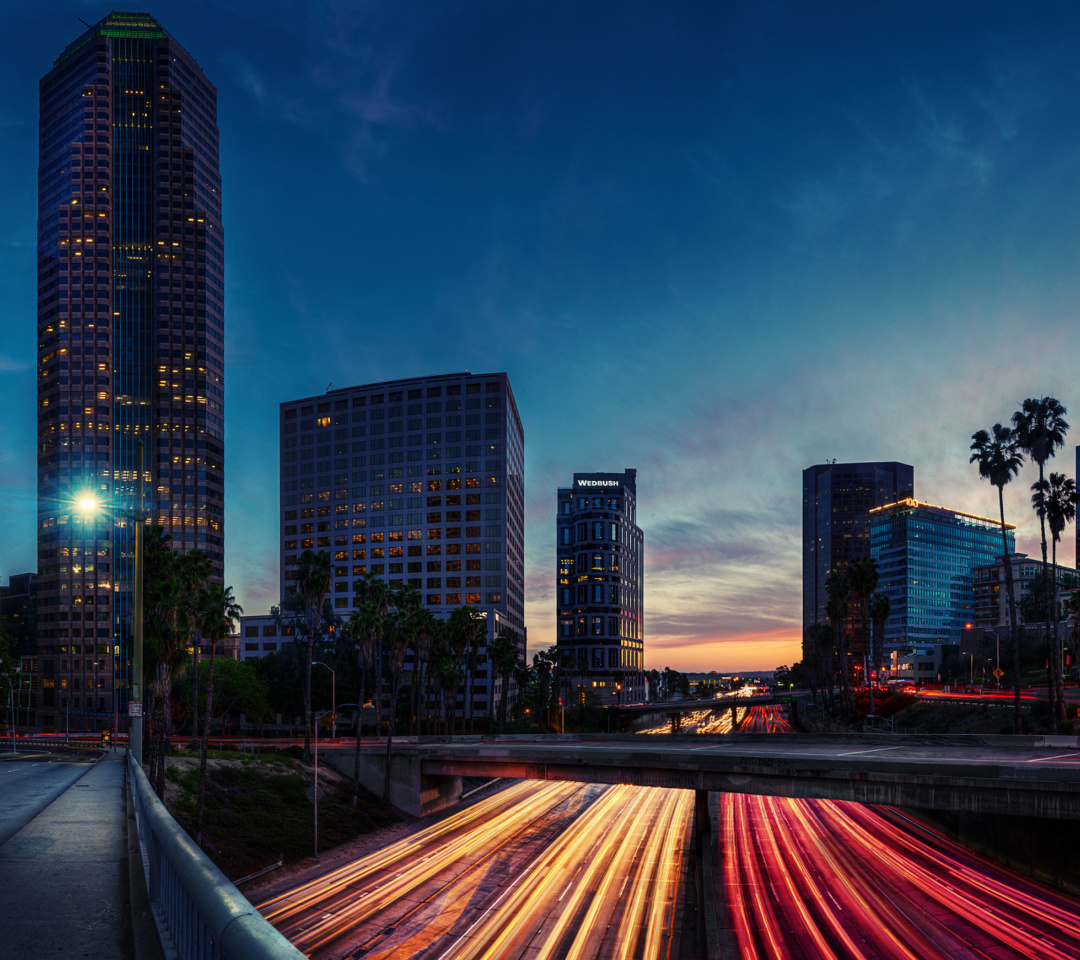 Fondo de pantalla Los Angeles Panorama 1080x960