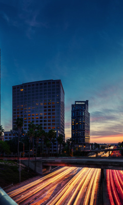 Das Los Angeles Panorama Wallpaper 240x400