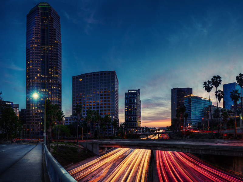 Обои Los Angeles Panorama 800x600