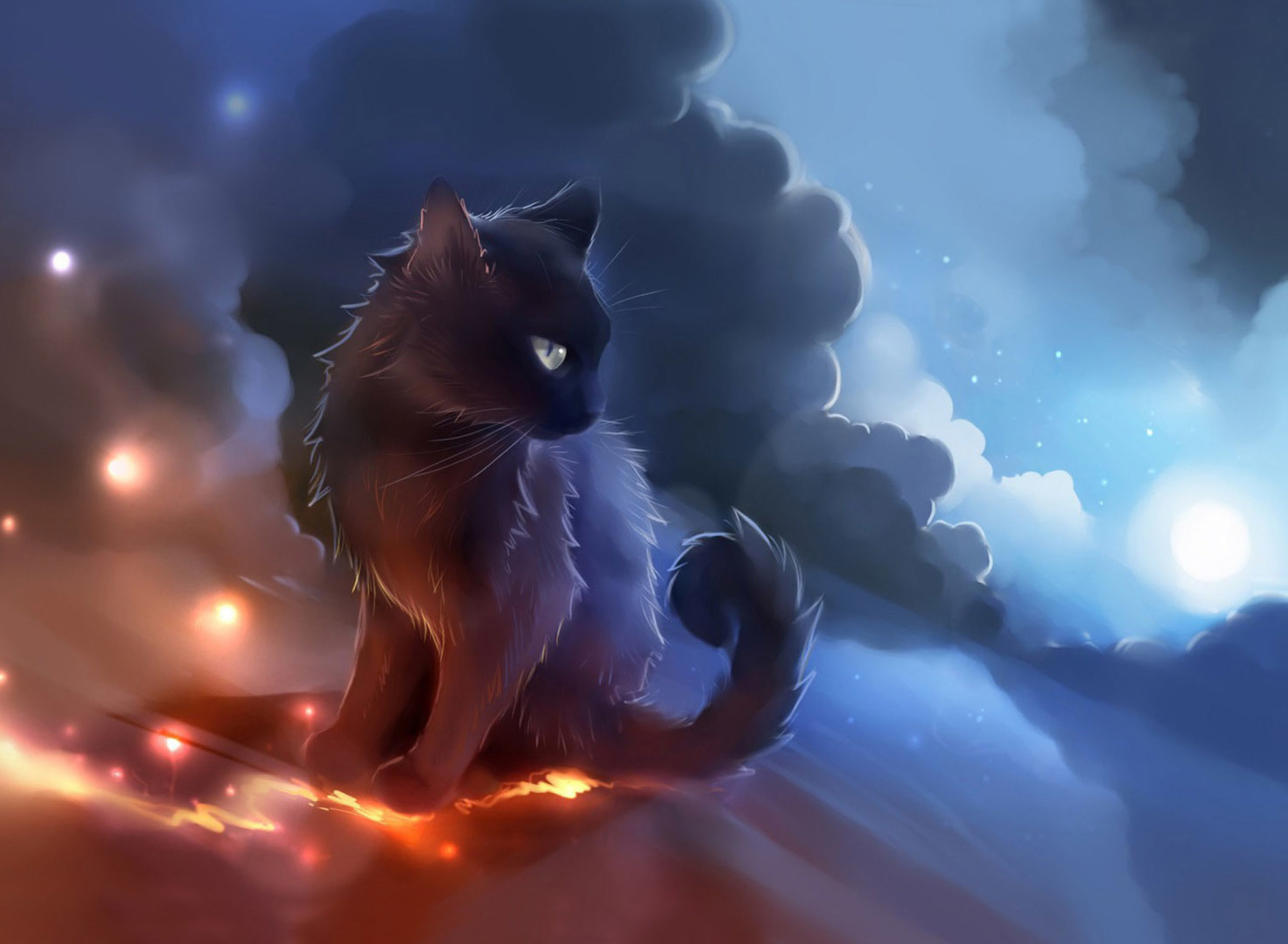 Kitten in Clouds screenshot #1 1920x1408