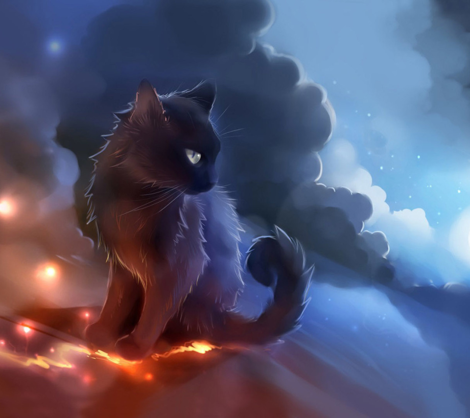 Kitten in Clouds screenshot #1 960x854