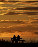 Fondo de pantalla Sunset For Couple 128x160