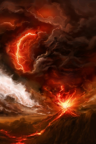 Lava And Volcano screenshot #1 320x480