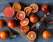 Grapefruit and Juice wallpaper 220x176