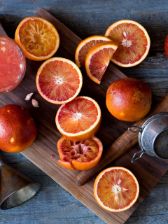 Das Grapefruit and Juice Wallpaper 240x320
