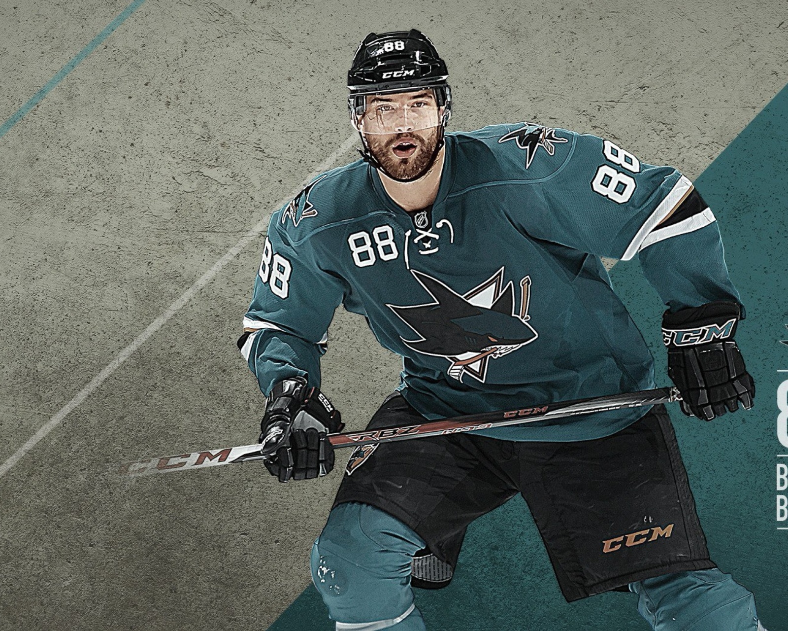 Das Brent Burns from San Jose Sharks Wallpaper 1600x1280