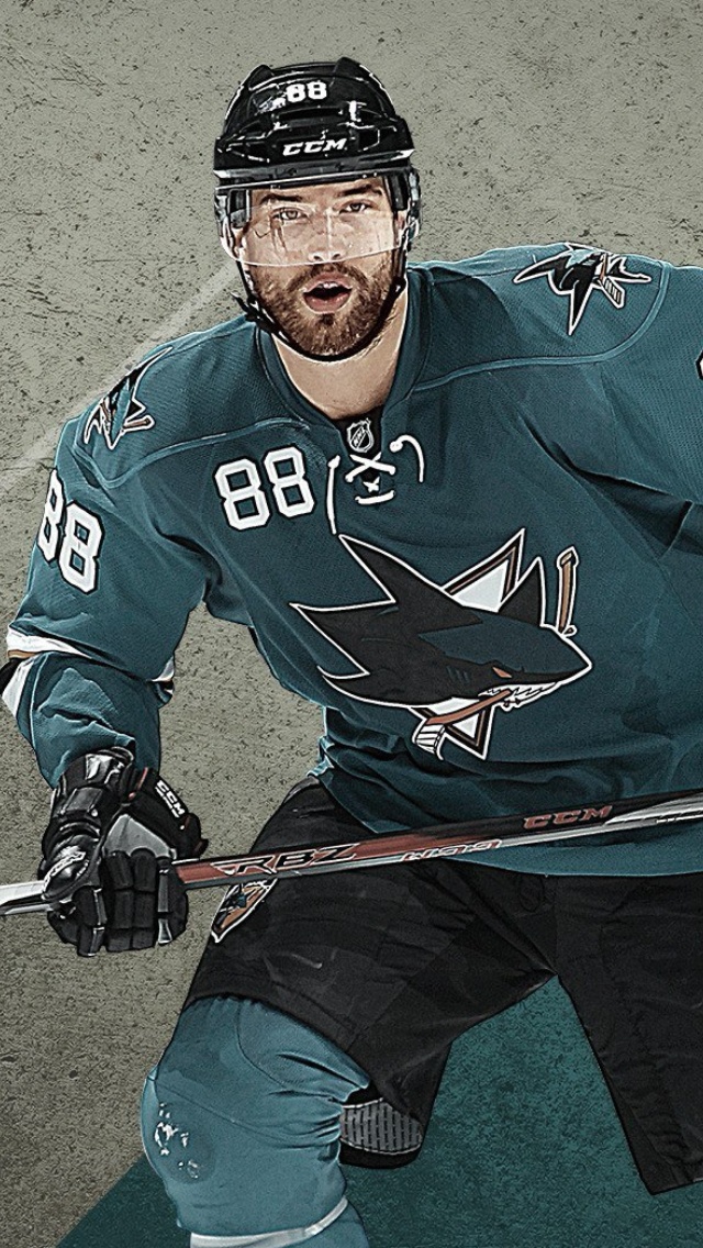 Brent Burns from San Jose Sharks wallpaper 640x1136