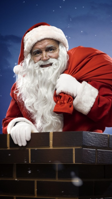 Das Santa Is Here Wallpaper 360x640