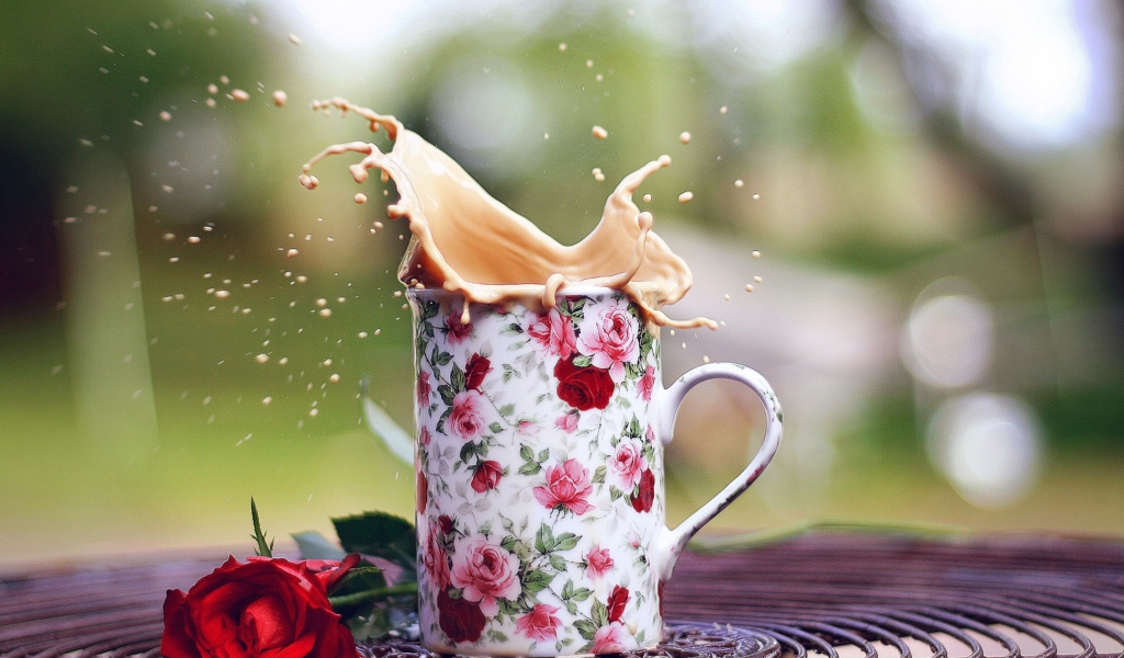 Screenshot №1 pro téma Coffee With Milk In Flower Mug 1024x600