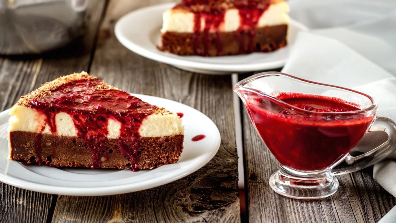 Fondo de pantalla Cherry Cake 1280x720