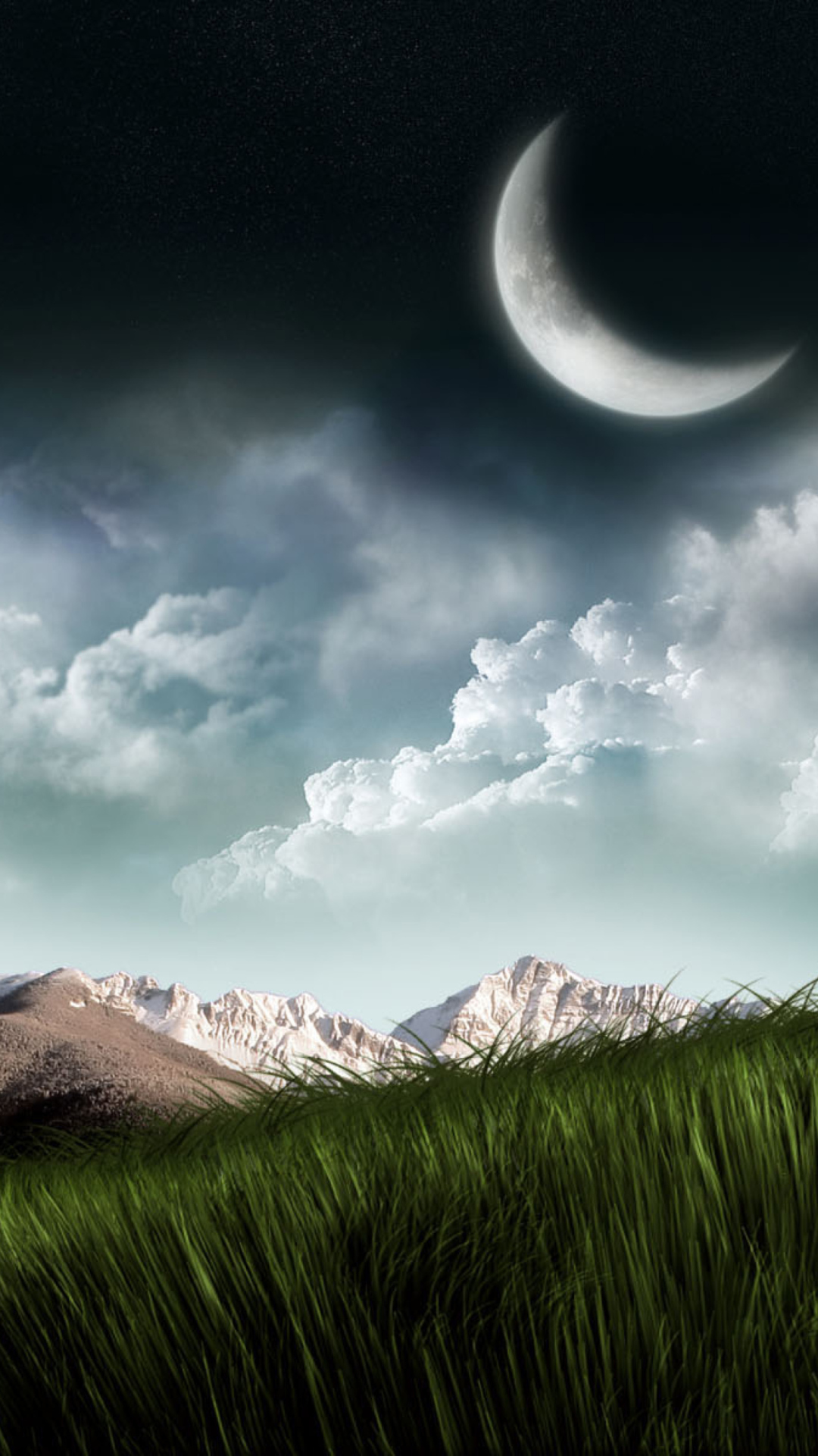 3D Moon Landscape Photography - Fondos de pantalla gratis para iPhone 6 Plus