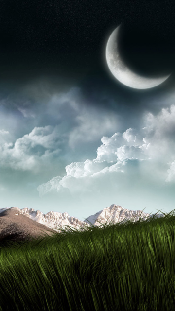 3D Moon Landscape Photography screenshot #1 360x640
