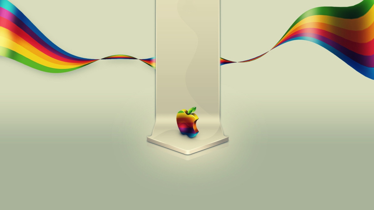Fondo de pantalla Apple Logo 1280x720