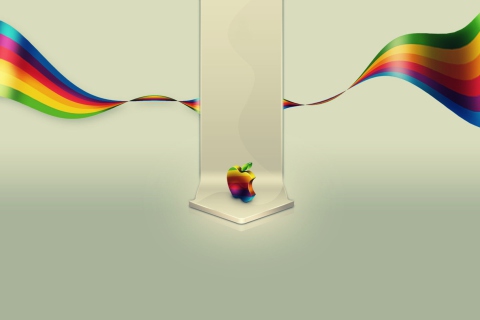 Fondo de pantalla Apple Logo 480x320
