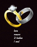 Screenshot №1 pro téma Love Rings 128x160