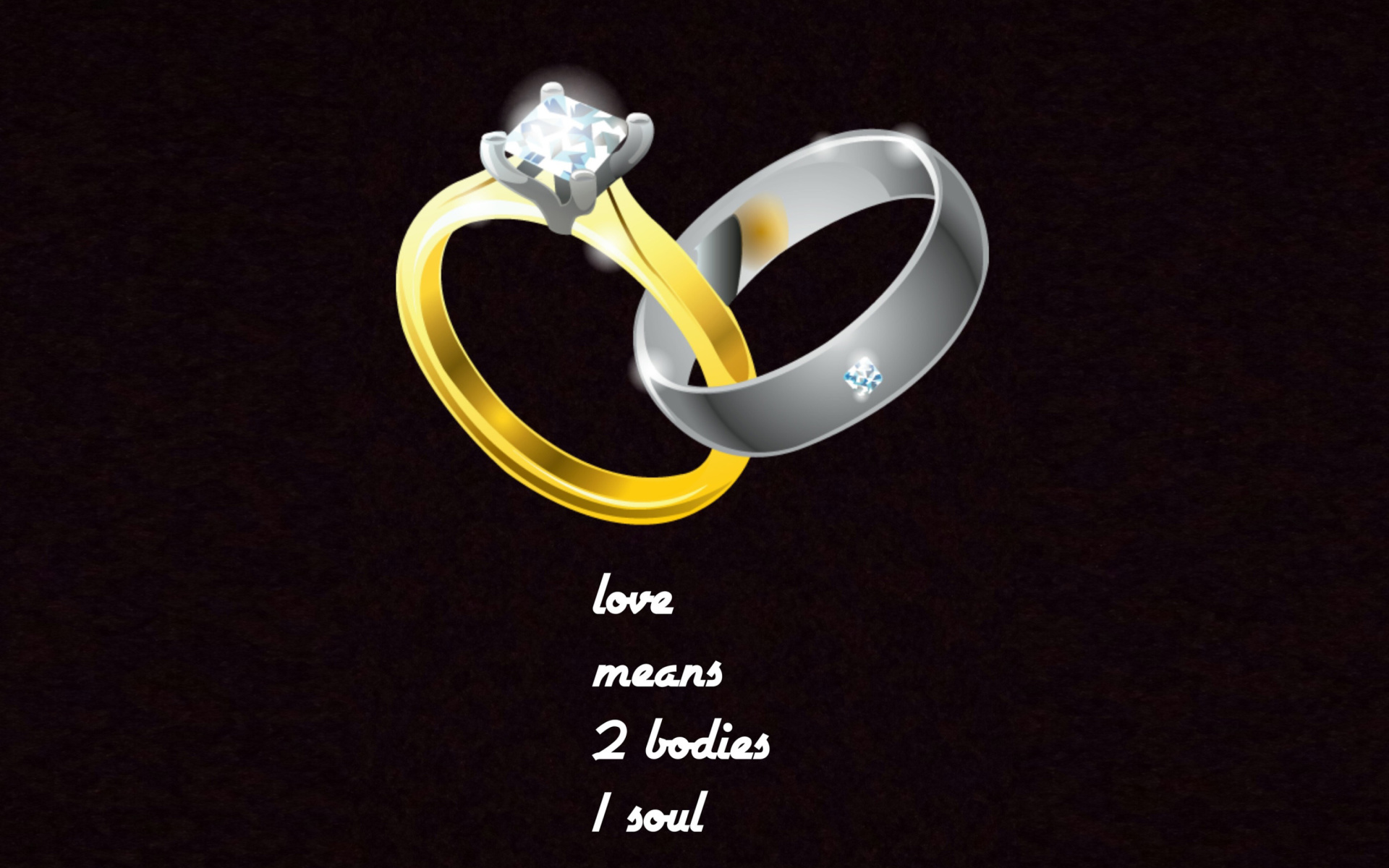 Screenshot №1 pro téma Love Rings 1920x1200