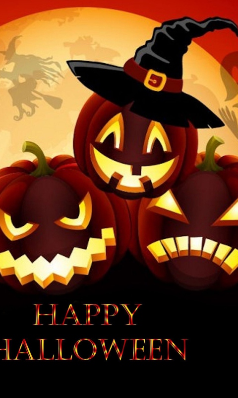 Das Happy Halloween Wallpaper 480x800