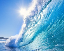 Das Blue Wave Wallpaper 220x176