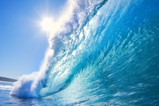 Blue Wave Wallpaper for Android, iPhone and iPad