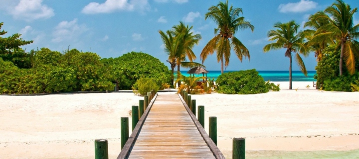 Das Bahamas Paradise Wallpaper 720x320
