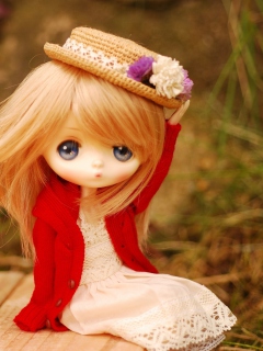 Cute Doll Romantic Style wallpaper 240x320