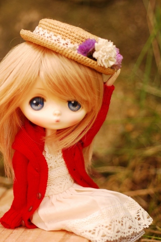 Sfondi Cute Doll Romantic Style 320x480