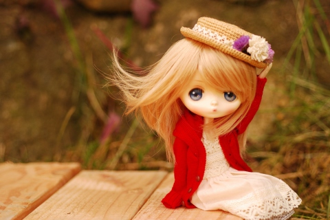 Sfondi Cute Doll Romantic Style 480x320