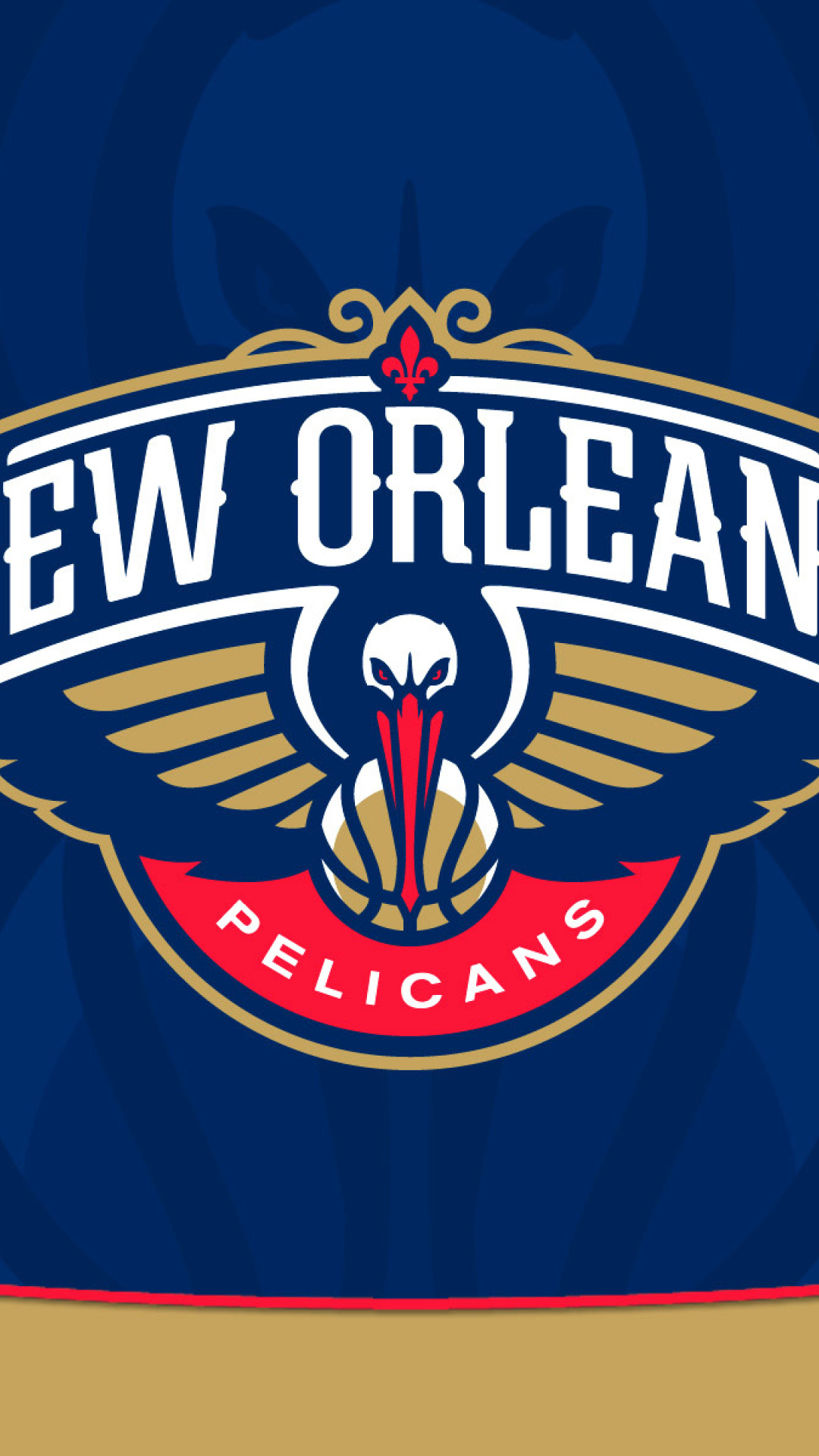 Fondo de pantalla New Orleans Pelicans 1080x1920