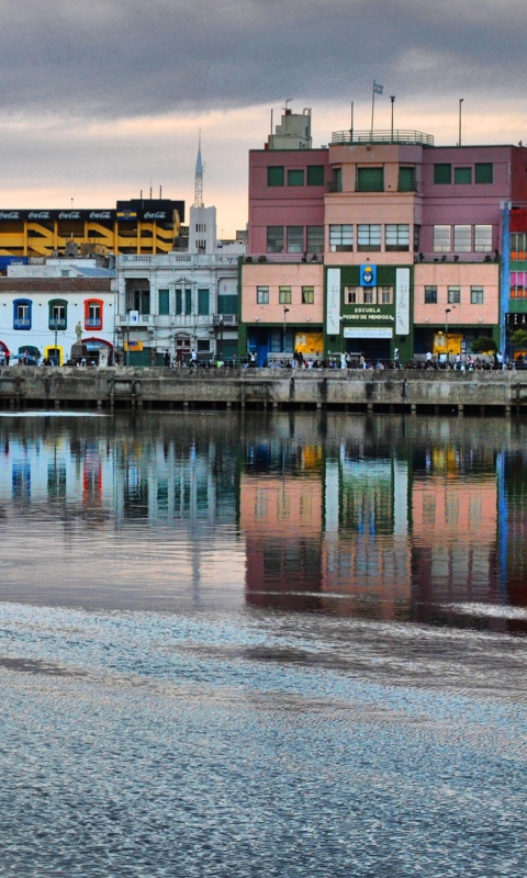 Fondo de pantalla La Boca - Argentina 480x800