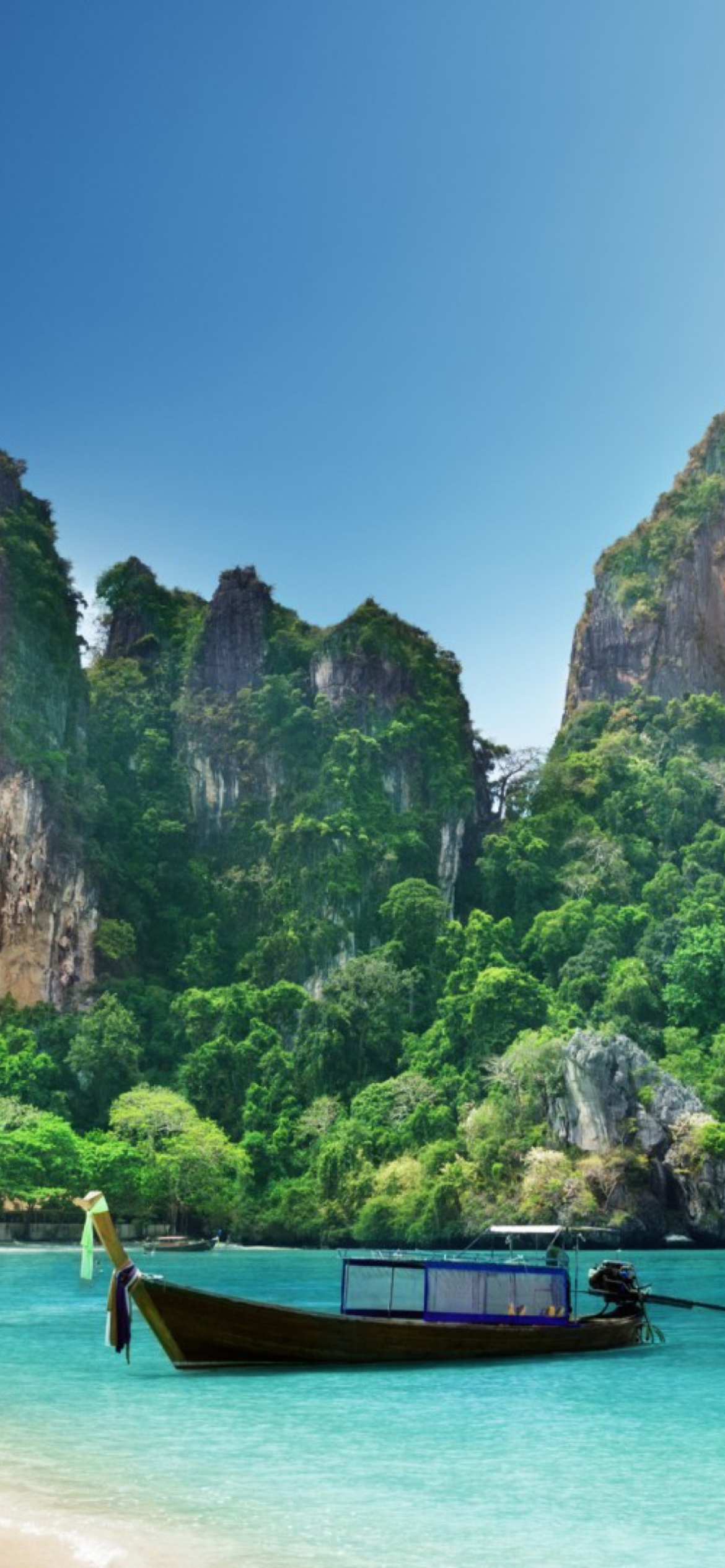 Boat And Rocks In Thailand screenshot #1 1170x2532