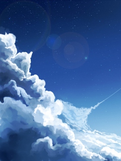 Das Sky Painting Wallpaper 240x320