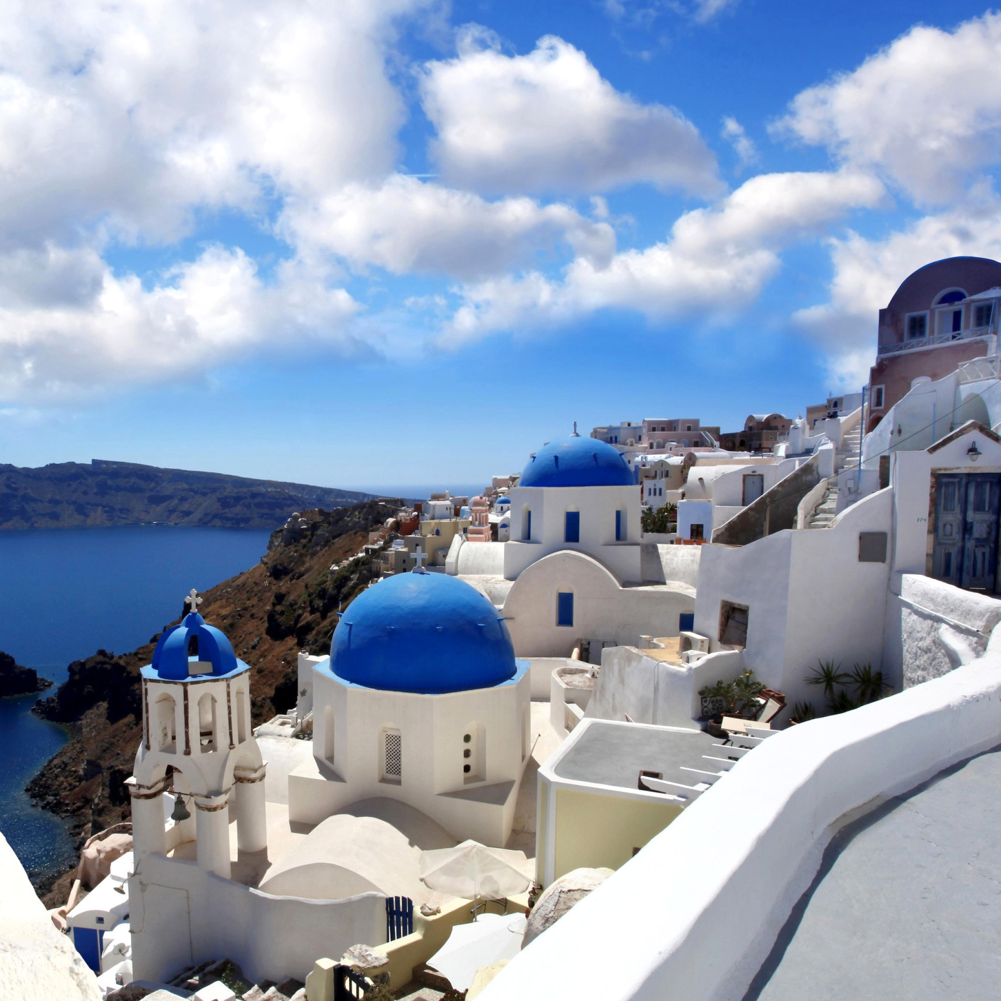 Sfondi Oia, Greece, Santorini 2048x2048