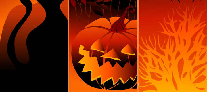 Das Happy Halloween Wallpaper 720x320