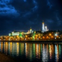 Fondo de pantalla Moscow Kremlin and Embankment 128x128
