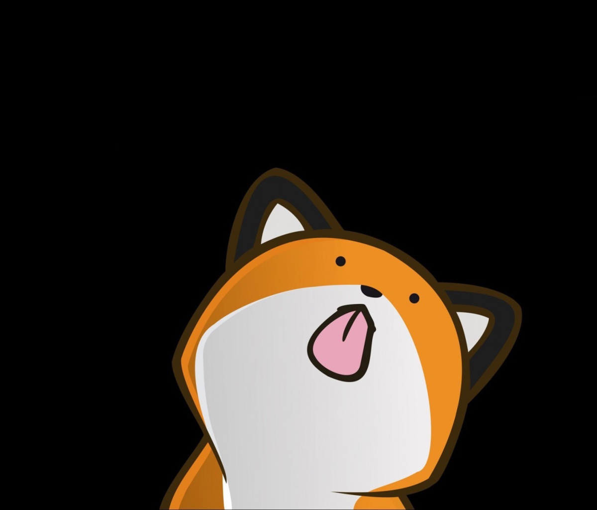 Funny Fox wallpaper 1200x1024