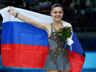 Adelina Sotnikova Figure Skating Champion wallpaper 320x240