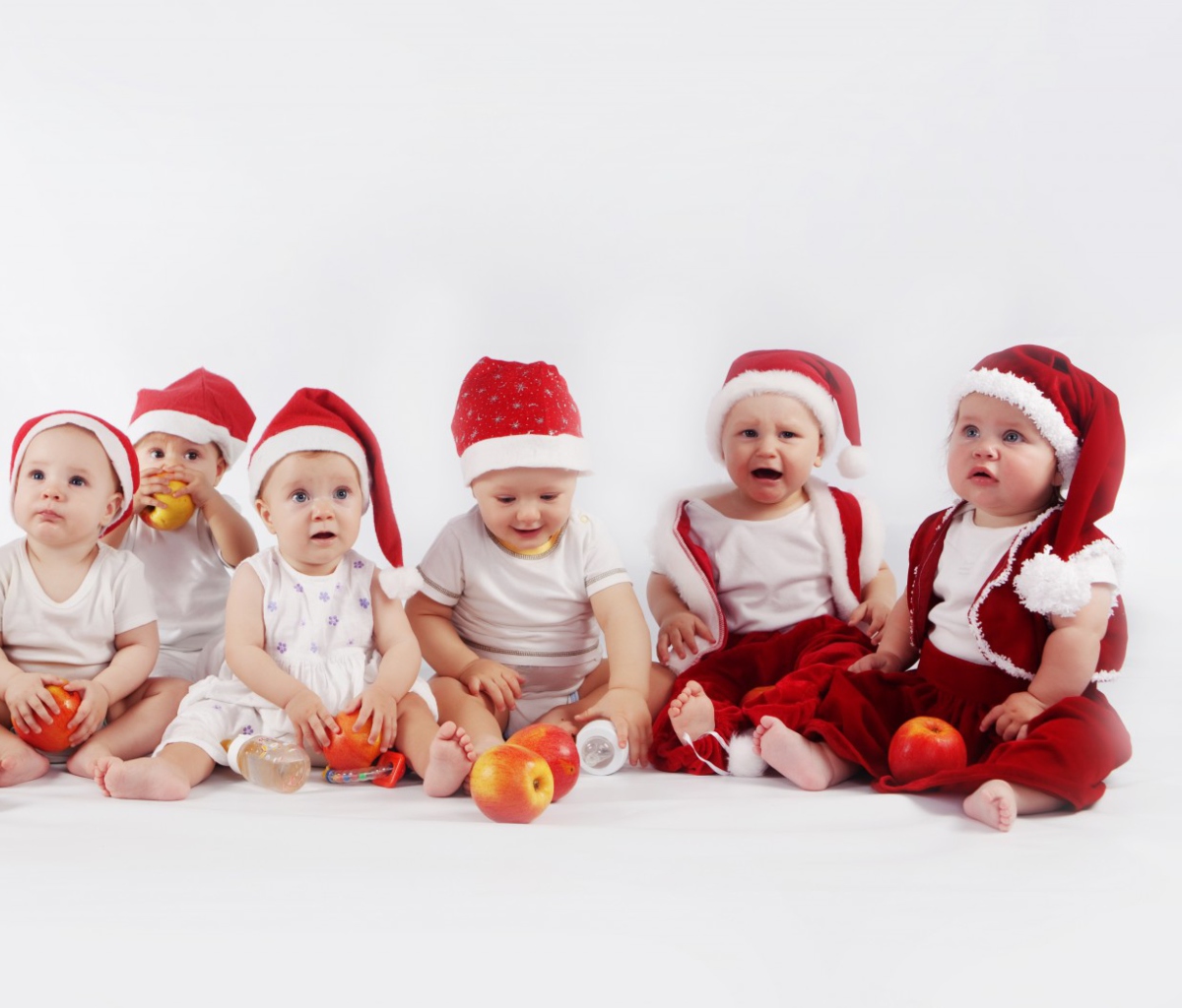 Fondo de pantalla Christmas Babies 1200x1024