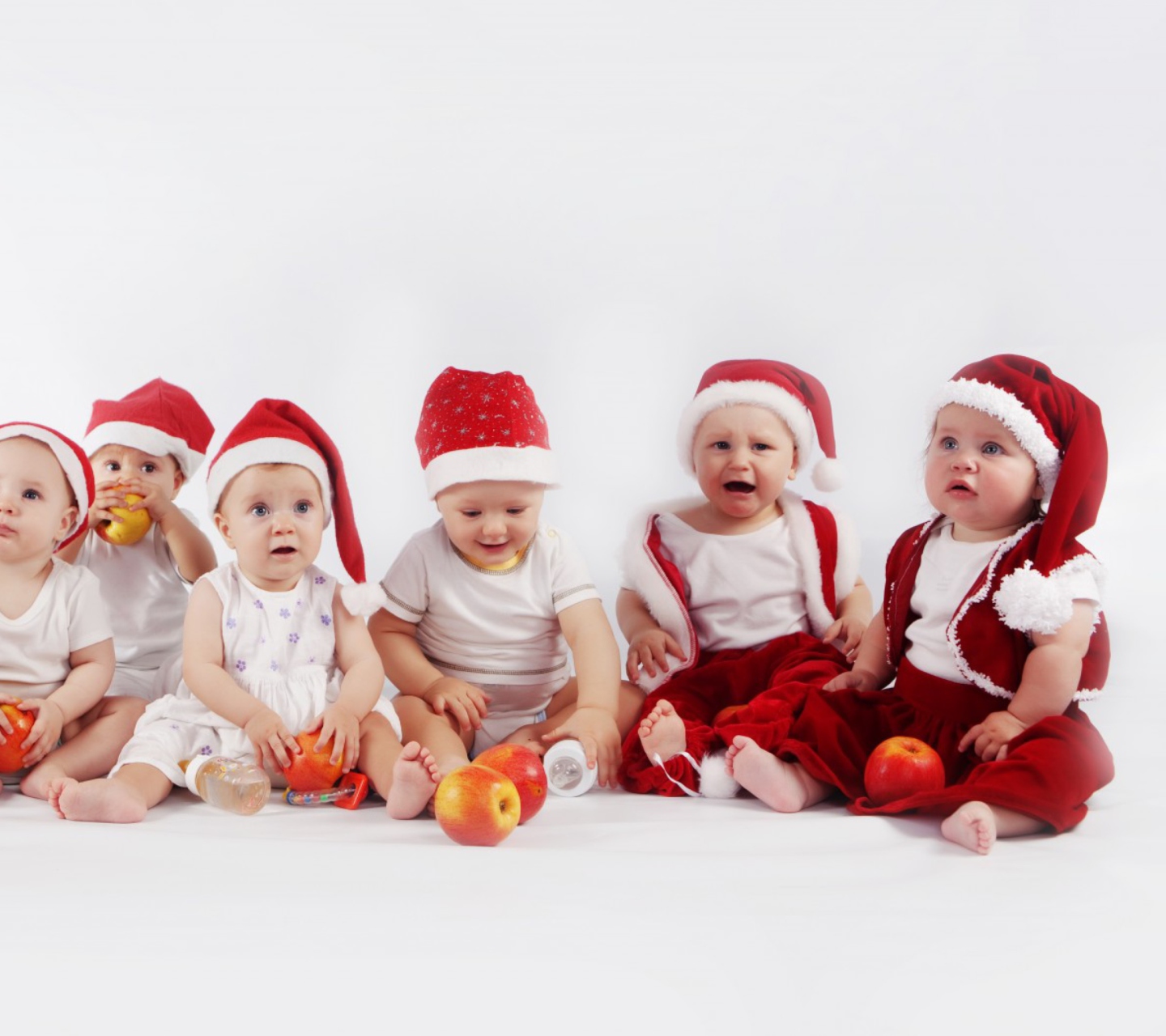 Das Christmas Babies Wallpaper 1440x1280