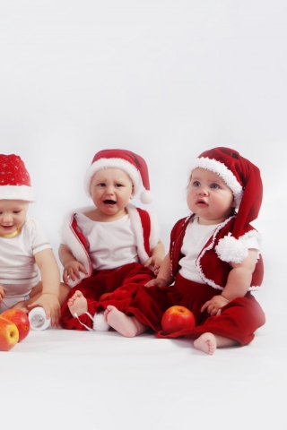Sfondi Christmas Babies 320x480
