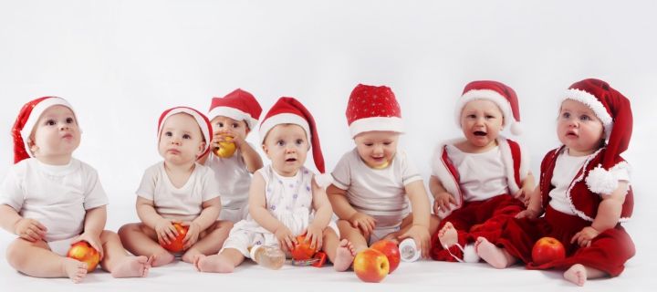 Das Christmas Babies Wallpaper 720x320
