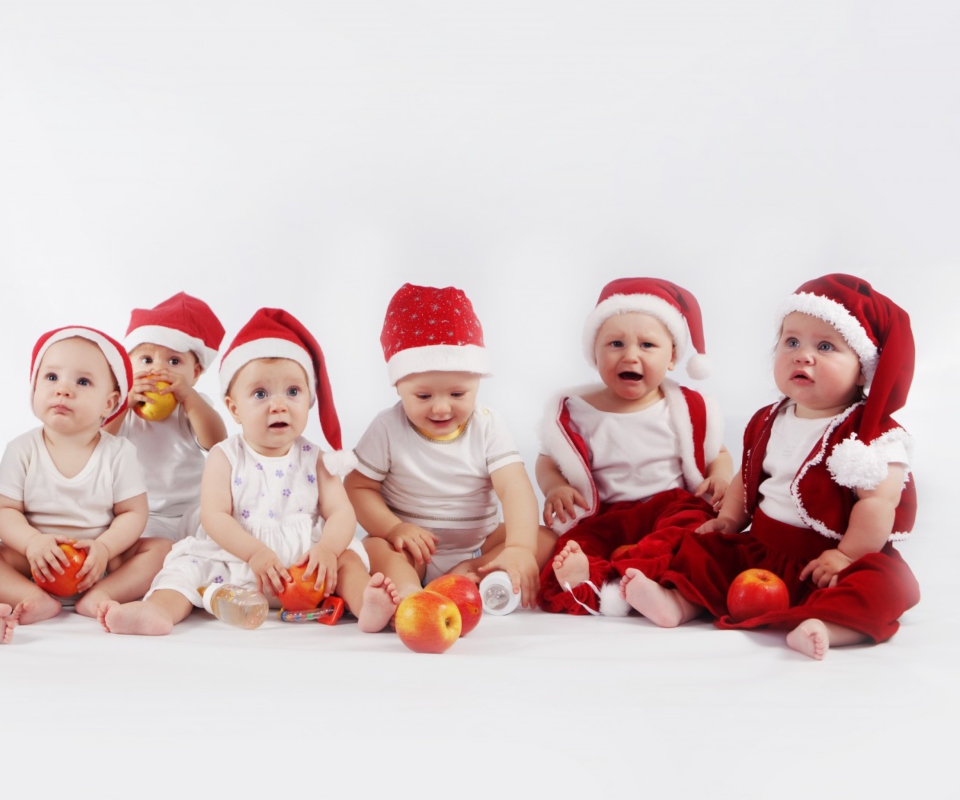 Screenshot №1 pro téma Christmas Babies 960x800