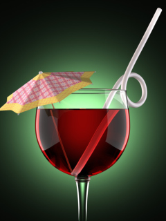 Red Cocktail wallpaper 240x320