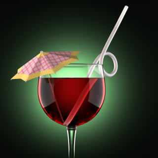 Free Red Cocktail Picture for iPad 3