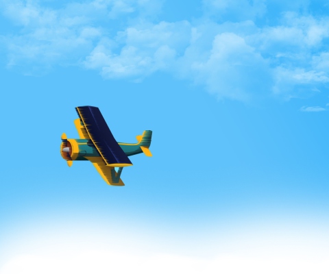 Fly In Blue Sky screenshot #1 480x400